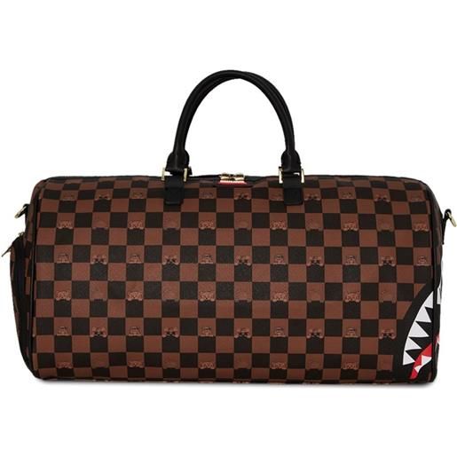 sprayground kid borsone sharks in paris - marrone