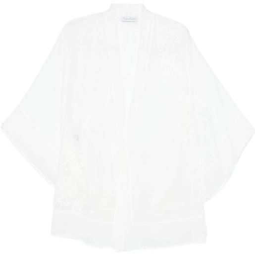 Carine Gilson vestaglia con tulle - bianco
