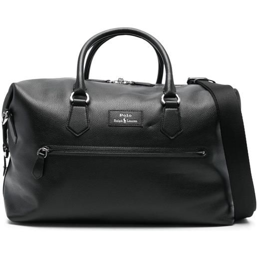 Polo Ralph Lauren borsone in pelle - nero