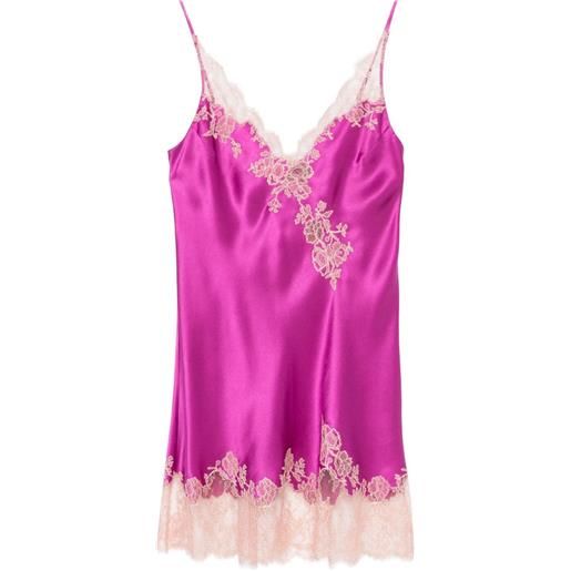 Carine Gilson sottoveste in pizzo calais-caudry - viola