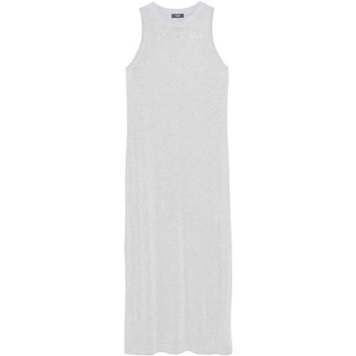 Peserico abito lungo a coste - grigio