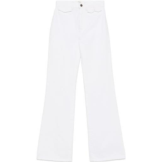 Chloé jeans svasati a vita alta - bianco