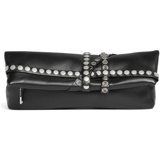 DSQUARED2 clutch in pelle - nero