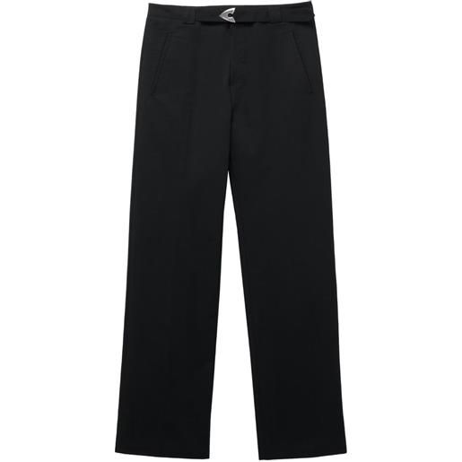 Alexander McQueen pantaloni sartoriali con cintura - nero