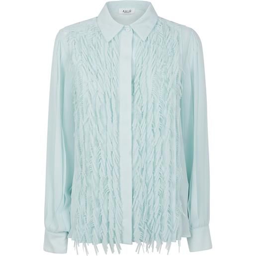Aviù camicia con frange - blu