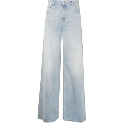 TWINSET jeans con applicazione logo - blu