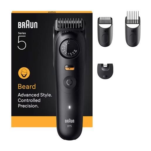Braun beard. Trimmer 9 bt5520 regolabarba batteria 40 2 cm bagnato e secco nero