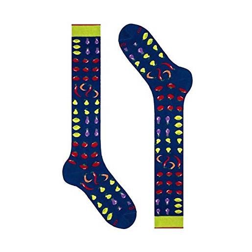 Gallo calza lunga uomo in cotone leggero fantasia frutta e verdura coll. P/e '20