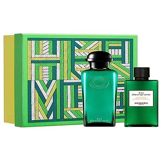 Hermès eau d'orange verte gift set (edc 100 ml + gel doccia 80 ml)