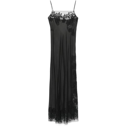 Carine Gilson sottoveste in organza - nero