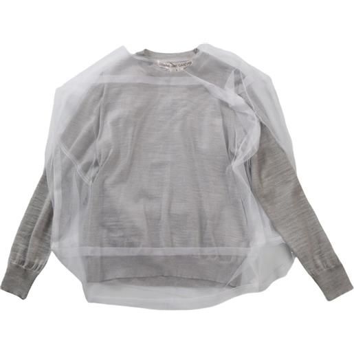 Comme Des Garçons layered sweatshirt - grigio