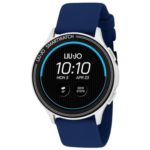 Liu Jo orologio uomo smartwatch voice man silver cinturino blu