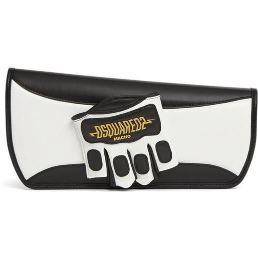 DSQUARED2 clutch con guanti - nero