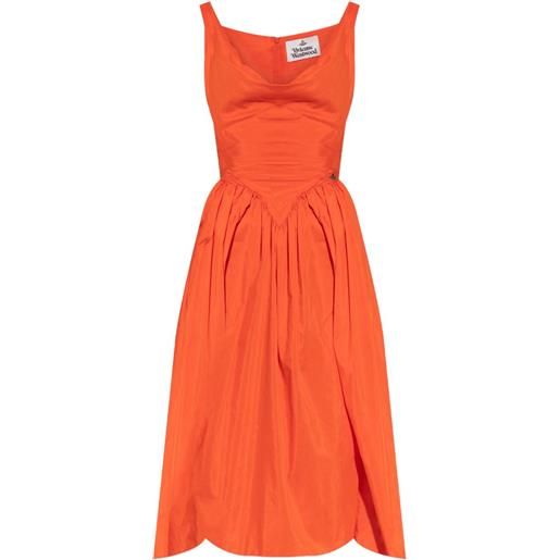 Vivienne Westwood abito in seta e cotone - arancione