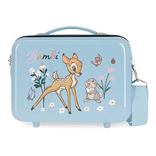 Disney before the bloom beauty case adattabile, bambi, 29x21x15 cms, trousse