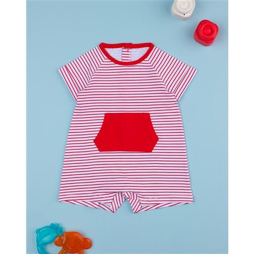 Prénatal pagliaccetto neonato righine rosse