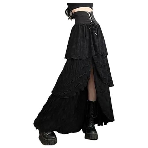 Gonna A Coda Di Pesce In Cotone Biologico Stile Gotico