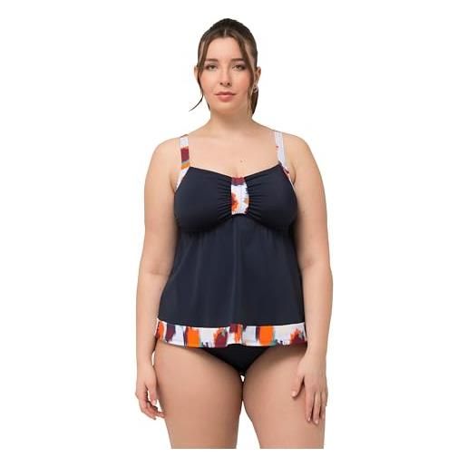 Ulla Popken tankini aria, macchie 826485 costume intero, nero, 62 donna