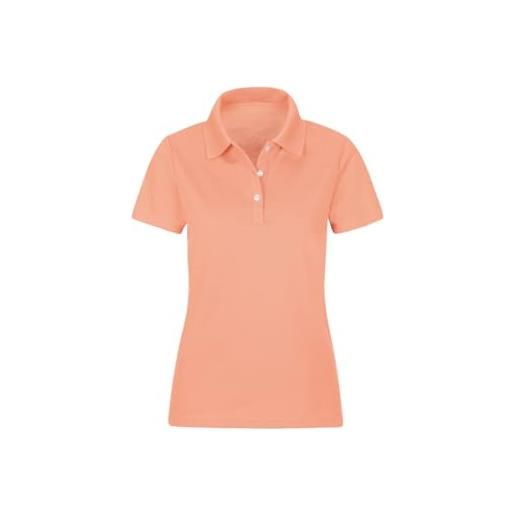 Trigema 527603 polo, corallo, m donna