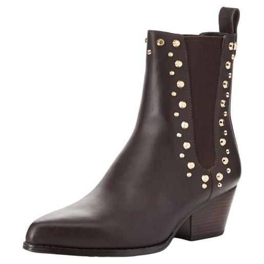 Michael Kors kinlee bootie, stivaletti donna, chocolate, 40 eu