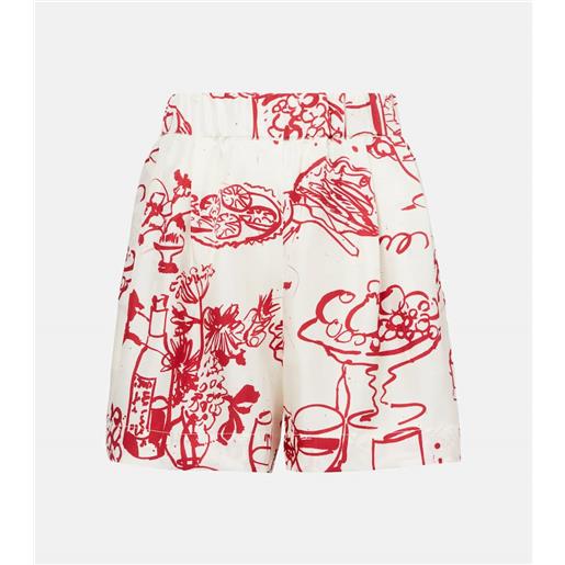 Asceno shorts zurich in twill di seta