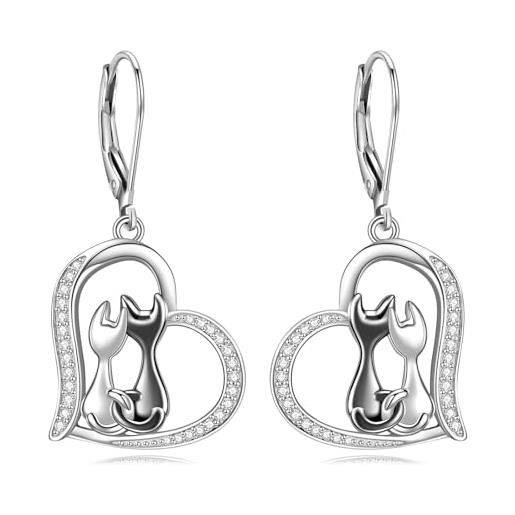 MATERIA Orecchini Per Bambini A Forma Di Fiore - Argento 925