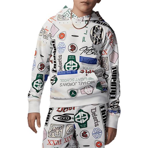 NIKE JORDAN felpa con cappuccio multilogo bambino