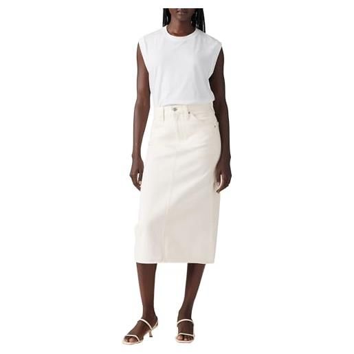 Levi's hr back slit skirt gonna, riveting clean hem, 28w donna