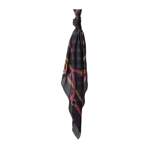 GUESS foulard scarf 130x130 black multi