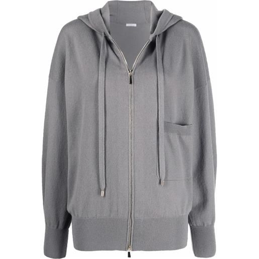 Malo felpa con zip - grigio