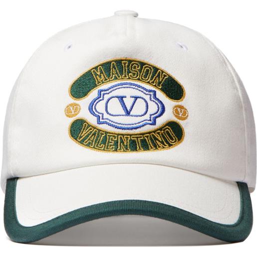 Valentino Garavani cappello da baseball con ricamo - bianco