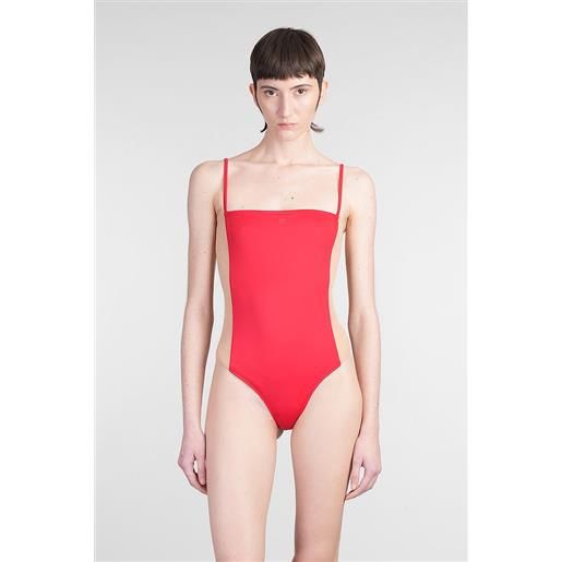 Courreges beachwear in poliammide rossa