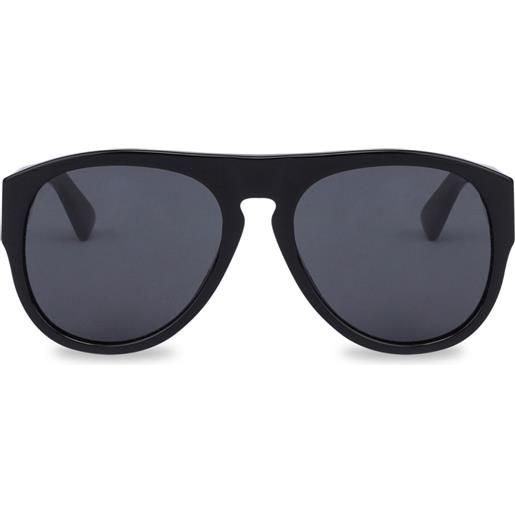Moschino Eyewear occhiali da sole con montatura stile pilota - nero