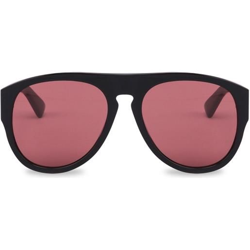 Moschino Eyewear occhiali da sole con montatura stile pilota - nero