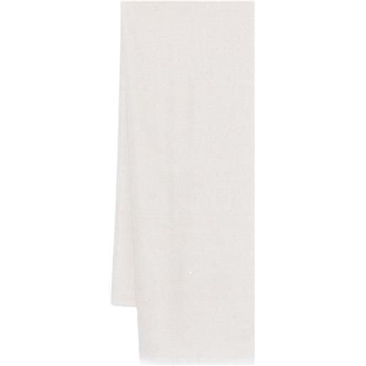 Brunello Cucinelli sciarpa con paillettes - toni neutri