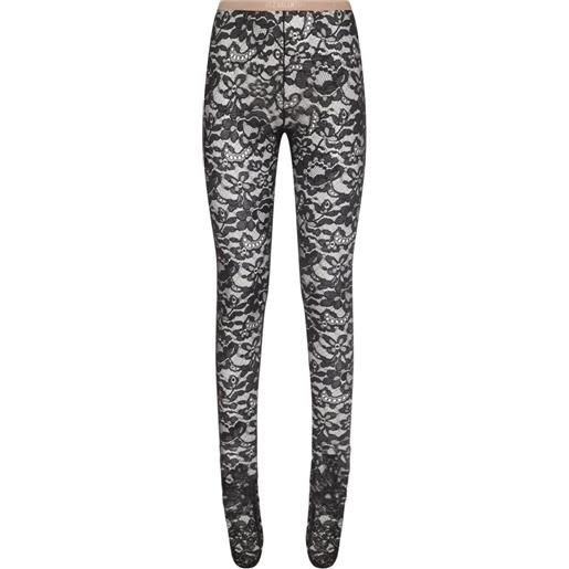 Valentino Garavani collant in pizzo - nero