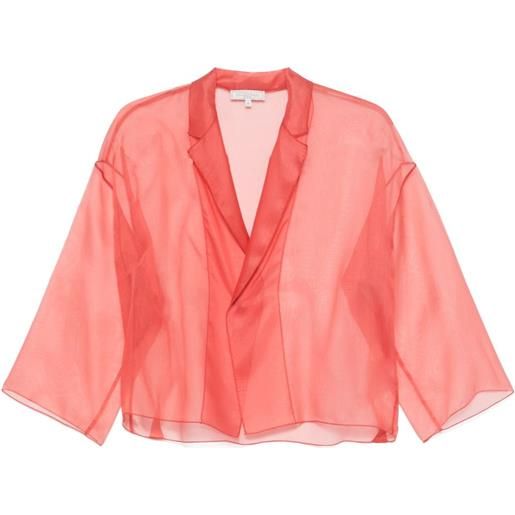 Antonelli blazer in seta - rosso