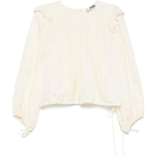 PNK blusa con coulisse - giallo