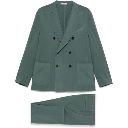 Boglioli completo in lana vergine - verde