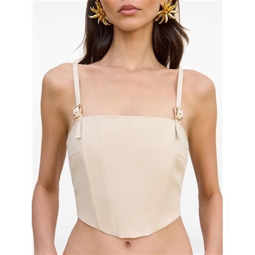 Cult Gaia top corto loren - toni neutri