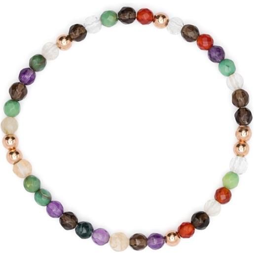 10:10 Bracciale Uomo Donna In Acciaio Inox Con Pietra Avventurina - Regolabile, Made In Italy, Portafortuna - 2