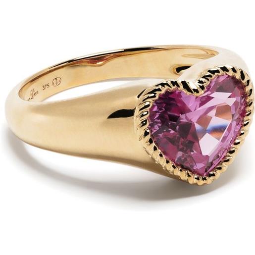 Yvonne Léon anello baby coeur in oro giallo 9kt