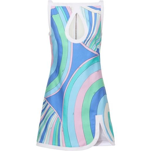 PUCCI vestito in tela stampata