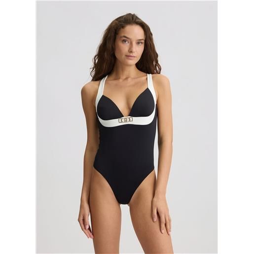 LIU JO costume intero donna nero/bianco