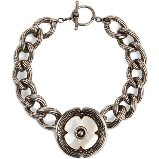 Bracciale in Argento 925 con elemento tre fili in Oro Rosa 9kt