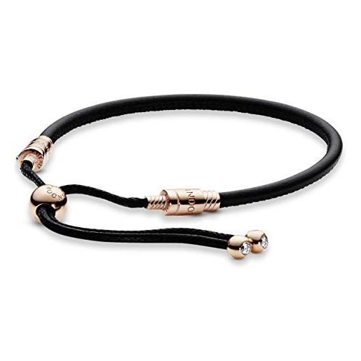 Pandora donna placcato oro bracciale con charm 588059cbk-2, nero