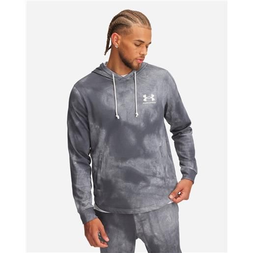 Under Armour rival terry printed m - felpa - uomo - grigio