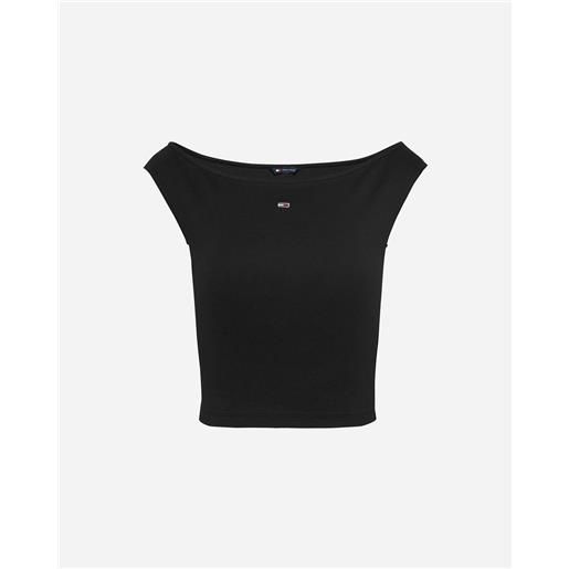 Tommy Hilfiger boat neck w - canotta - donna - nero