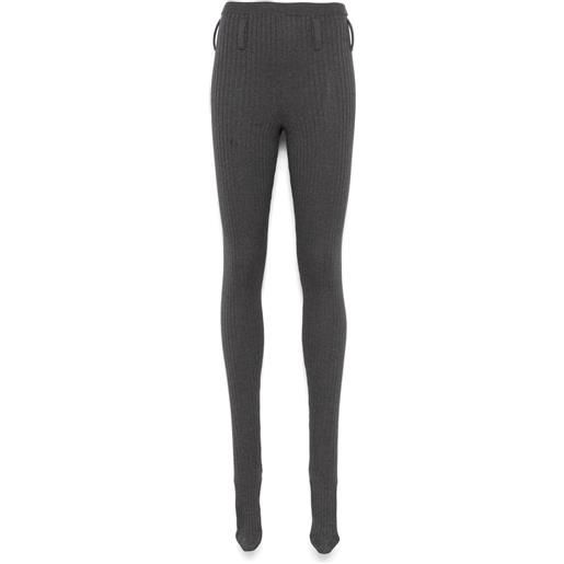 Prada leggings a coste - grigio