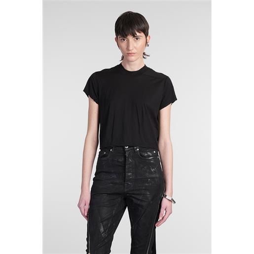 Rick Owens DRKSHDW t-shirt cropped small level in cotone nero